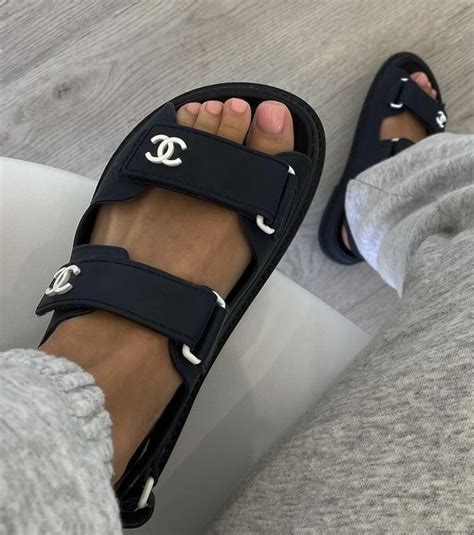 how to spot fake chanel dad sandals|quilted dad sandals.